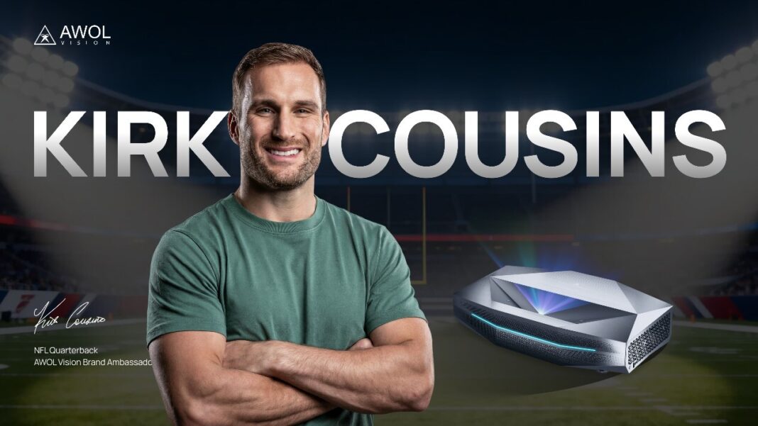 AWOL Vision Taps NFL Quarterback Kirk Cousins as New Brand Ambassador