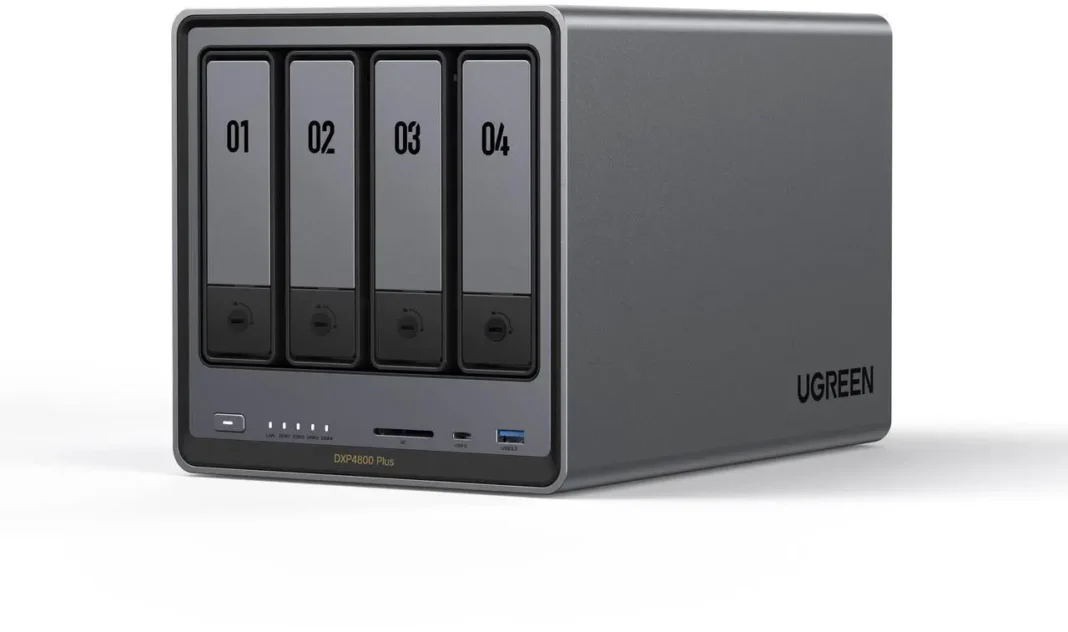 UGREEN NASync DXP4800 Plus, 4-Bay NAS with Intel Pentium Gold, 5-Core CPU (Up to 4.40 GHz), 8GB DDR5, 1x 2.5GbE, 1x 10GbE, 2x SD – 12th Gen 5-core Intel Processor (Diskless) ($619.99) UGREEN NASync DXP4800 Plus, 4-Bay NAS with Intel Pentium Gold, 5-Core CPU (Up to 4.40 GHz), 8GB DDR5, 1x 2.5GbE, 1x 10GbE, 2x SD – 12th Gen 5-core Intel Processor (Diskless) ($619.99)