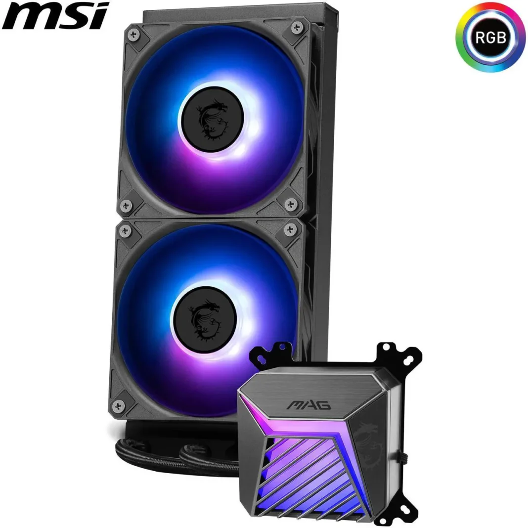 MSI MAG Coreliquid A15 240 Black- AIO ARGB Liquid Cooling – 240mm Radiator ($69.99) MSI MAG Coreliquid A15 240 Black- AIO ARGB Liquid Cooling – 240mm Radiator ($69.99)
