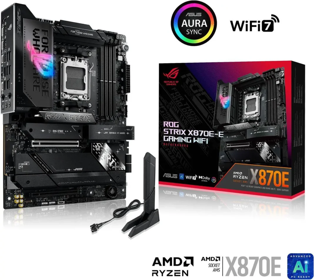 ASUS ROG STRIX X870E-E GAMING WIFI AMD AM5 X870 ATX motherboard ($399.99) ASUS ROG STRIX X870E-E GAMING WIFI AMD AM5 X870 ATX motherboard ($399.99)