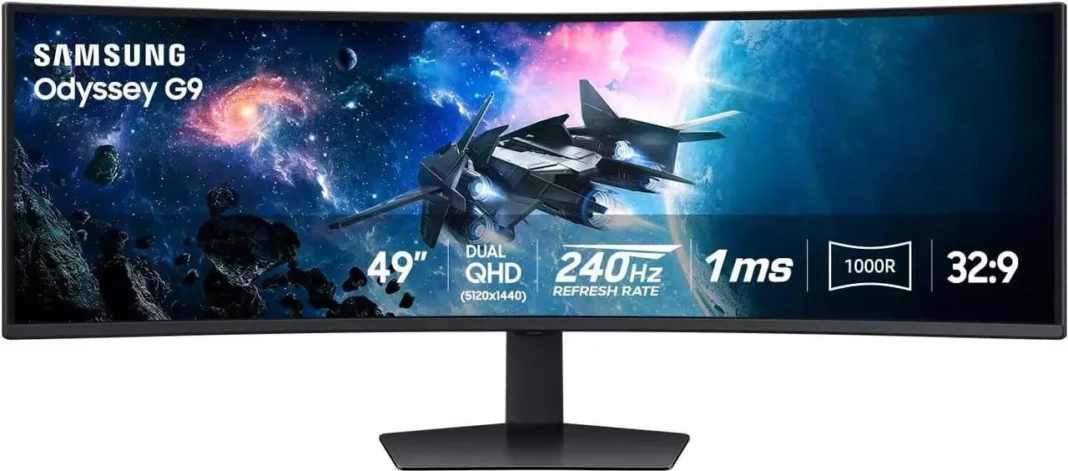 SAMSUNG Odyssey G9 49″ DUAL QHD 2K 1440P 240Hz AMD FreeSync Curved Gaming Computer Monitor ($899.99) SAMSUNG Odyssey G9 49″ DUAL QHD 2K 1440P 240Hz AMD FreeSync Curved Gaming Computer Monitor ($899.99)