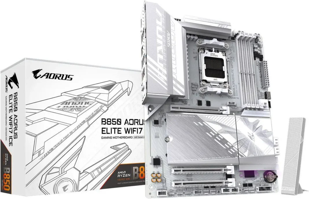 GIGABYTE B850 AORUS ELITE WIFI7 ICE AMD AM5 LGA 1718 Motherboard ($209.99) GIGABYTE B850 AORUS ELITE WIFI7 ICE AMD AM5 LGA 1718 Motherboard ($209.99)