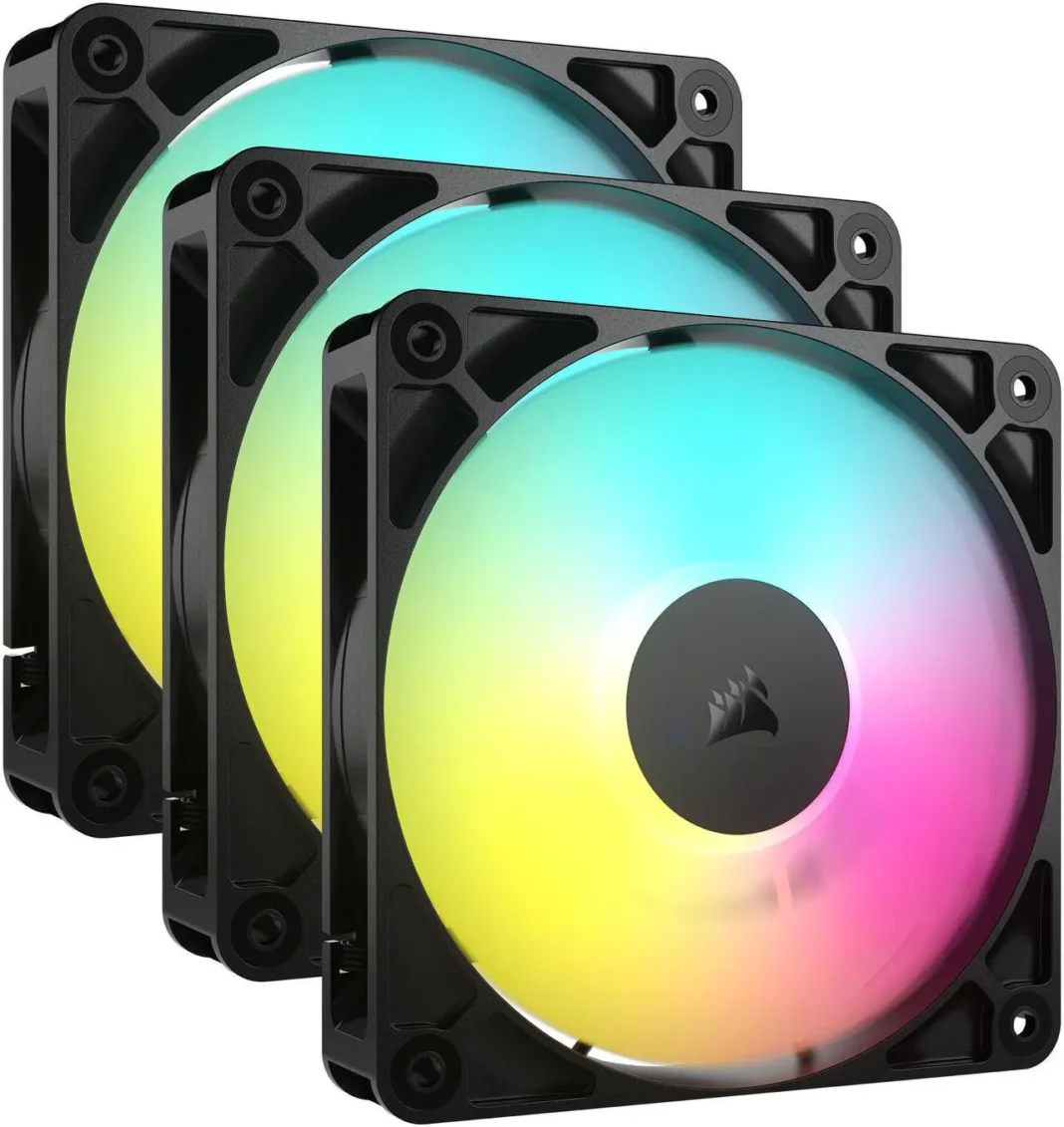 CORSAIR RS120 ARGB PWM 120mm Fans Triple Pack ($39.99) CORSAIR RS120 ARGB PWM 120mm Fans Triple Pack ($39.99)
