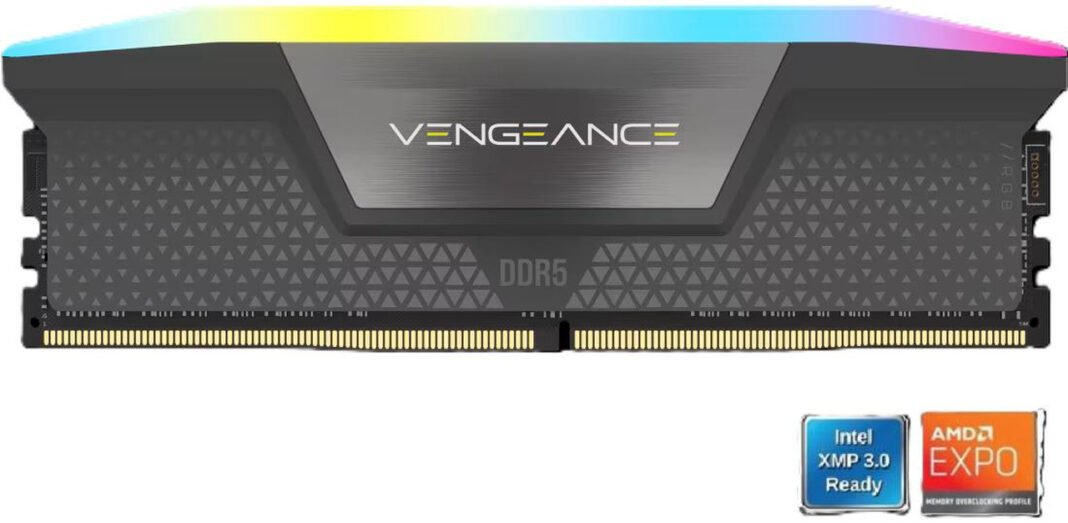 CORSAIR Vengeance RGB 16GB 288-Pin PC RAM DDR5 6000 ($259.99) CORSAIR Vengeance RGB 16GB 288-Pin PC RAM DDR5 6000 ($259.99)