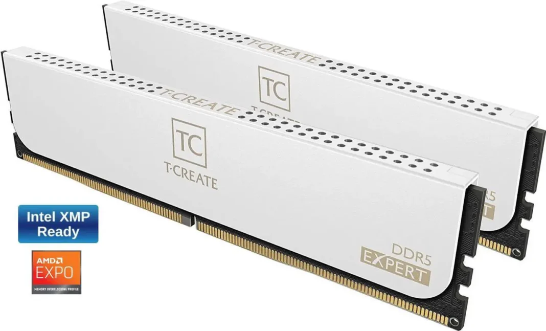 Team Group T-CREATE EXPERT 32GB (2 x 16GB) 288-Pin PC RAM DDR5 6000 ($539.99) Team Group T-CREATE EXPERT 32GB (2 x 16GB) 288-Pin PC RAM DDR5 6000 ($539.99)