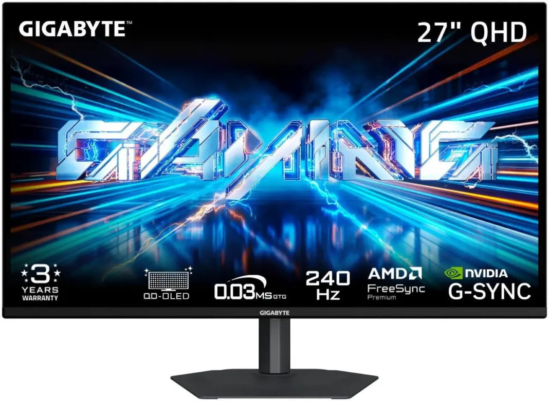 GIGABYTE 27 inch QHD 2K 1440P 240Hz OLED Gaming Computer Monitor ($349.99) GIGABYTE 27 inch QHD 2K 1440P 240Hz OLED Gaming Computer Monitor ($349.99)
