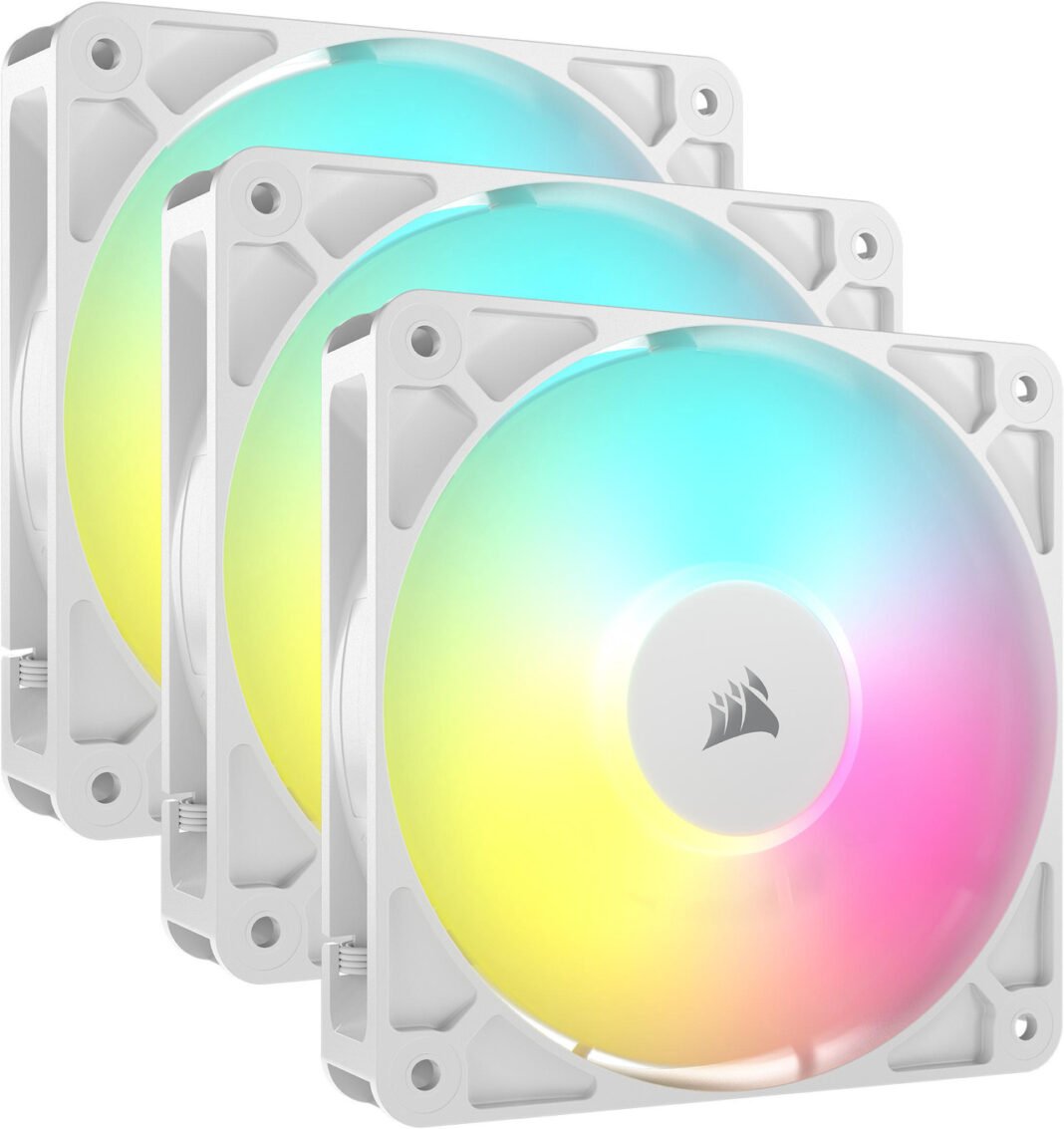 CORSAIR RS120 ARGB PWM 120mm Fans Triple Pack – White ($34.99) CORSAIR RS120 ARGB PWM 120mm Fans Triple Pack – White ($34.99)