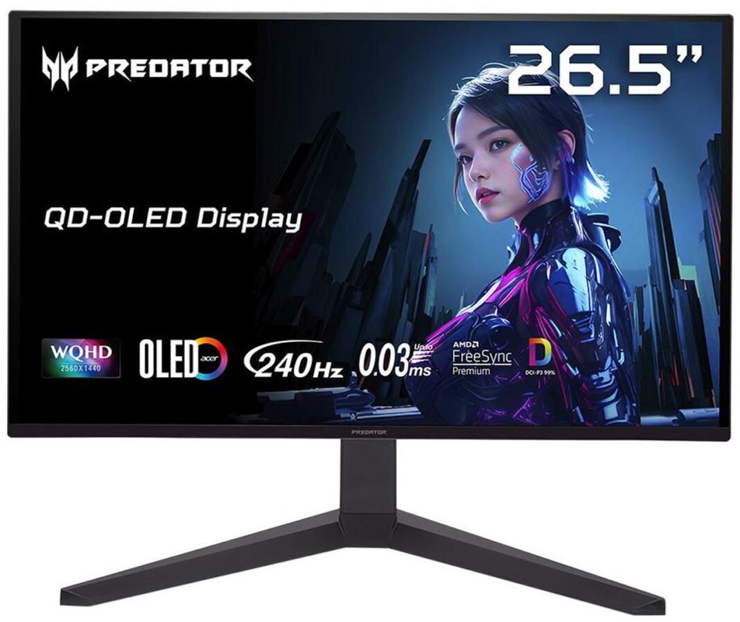 Acer Predator 27 inch WQHD 2K 1440P 240Hz AMD FreeSync Premium OLED Gaming Monitor ($299.99) Acer Predator 27 inch WQHD 2K 1440P 240Hz AMD FreeSync Premium OLED Gaming Monitor ($299.99)