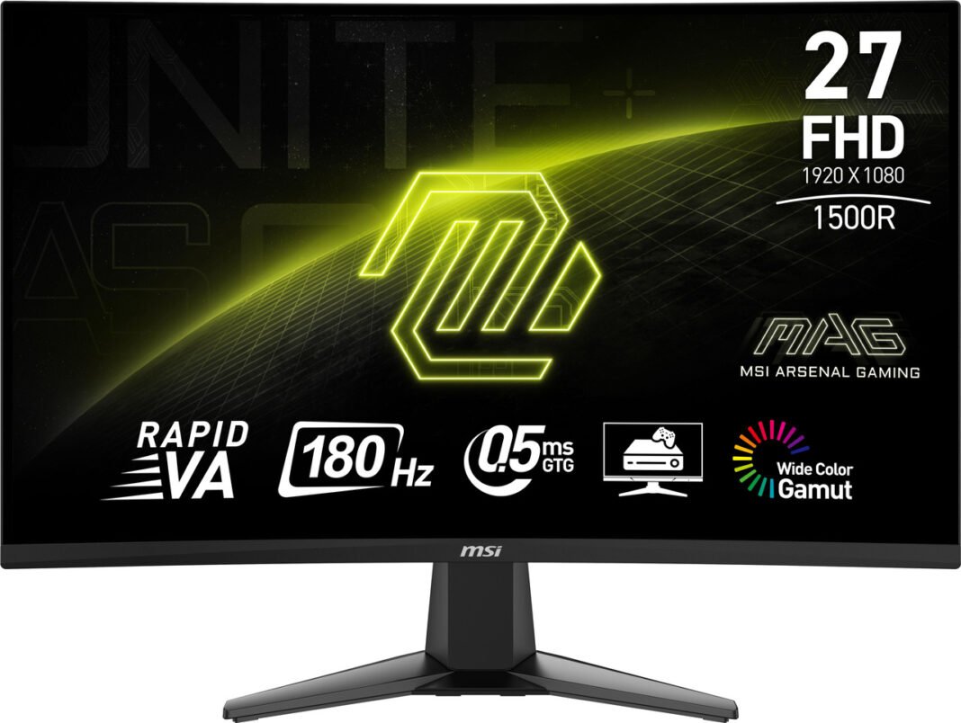 MSI 27 inch Full HD 180Hz AMD FreeSync 0.5ms HDR Ready Curved Gaming Monitor MAG 27C6F ($99.99) MSI 27 inch Full HD 180Hz AMD FreeSync 0.5ms HDR Ready Curved Gaming Monitor MAG 27C6F ($99.99)